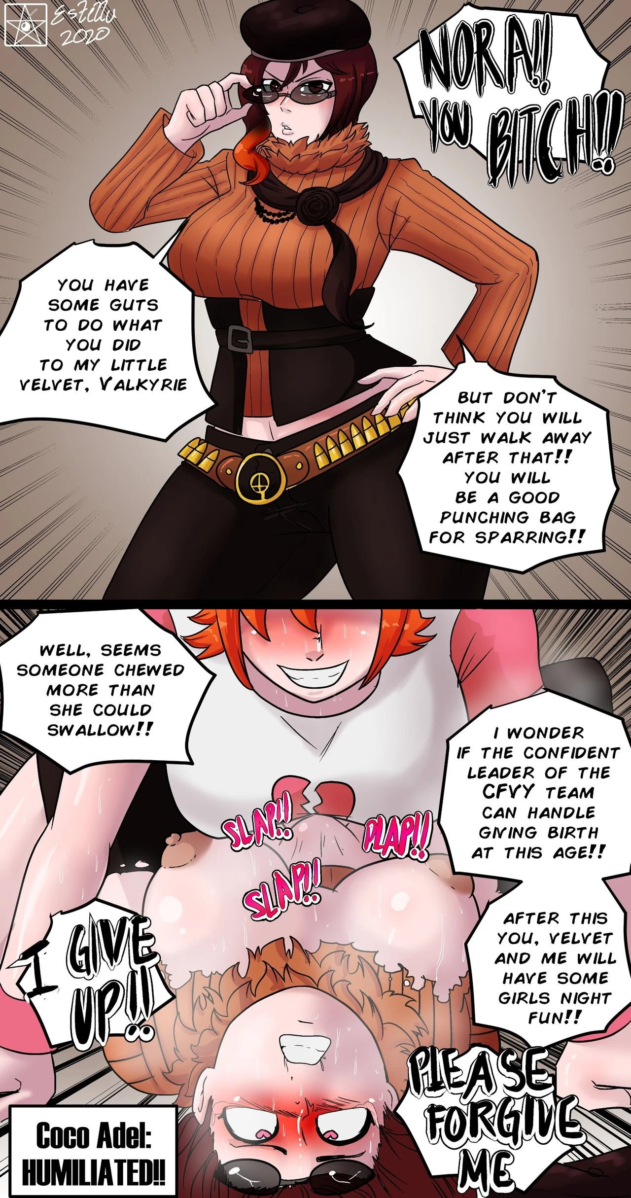 Nora vs RWBY Girls porn comic picture 11