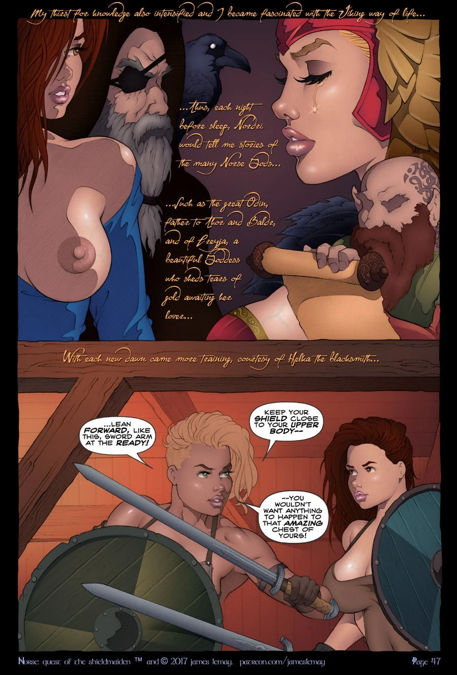 Norse - Quest of the Shield Maiden porn comic picture 48