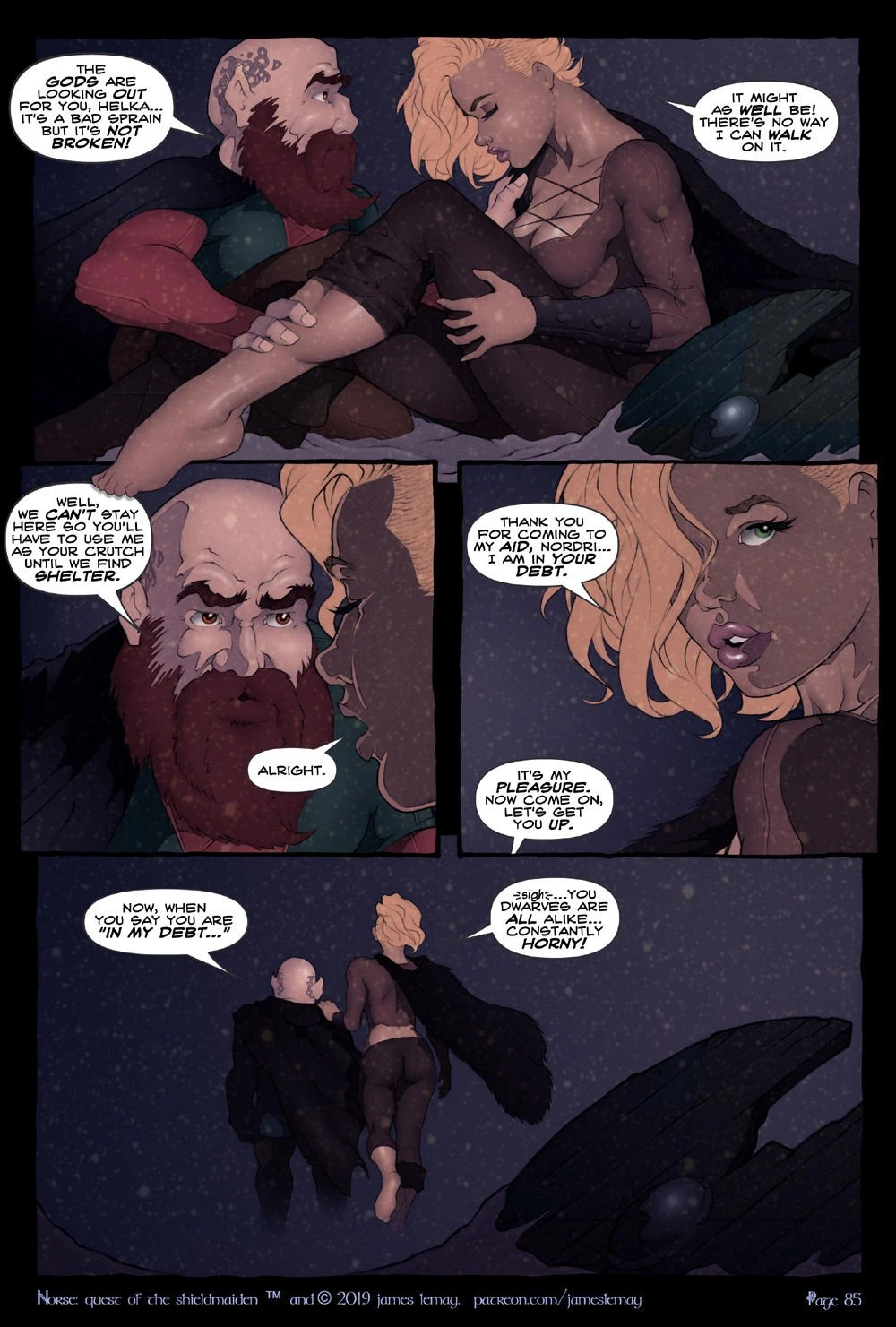 Norse - Quest of the Shield Maiden porn comic picture 86