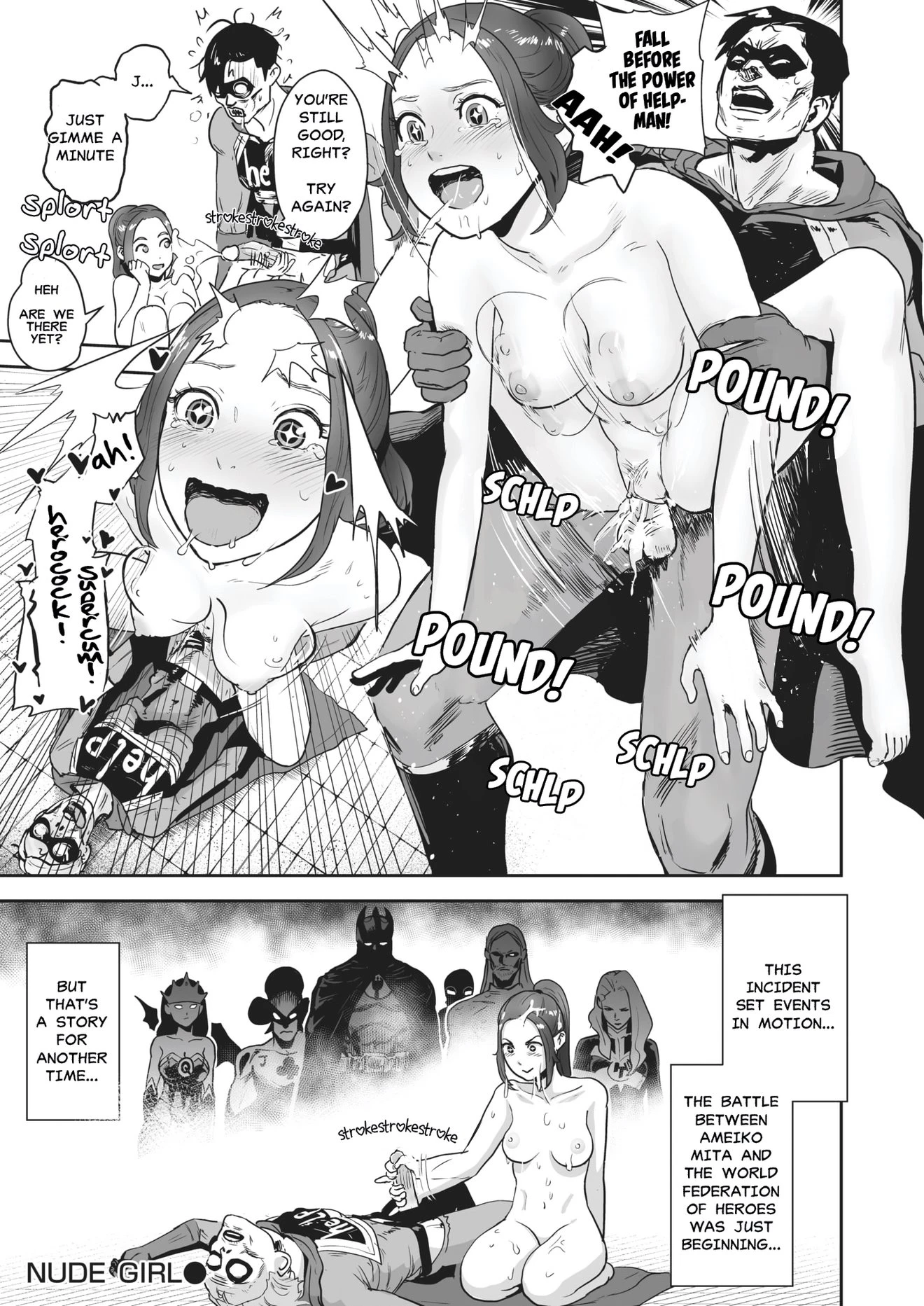 NUDEGIRL Parts 1-5 porn comic picture 16