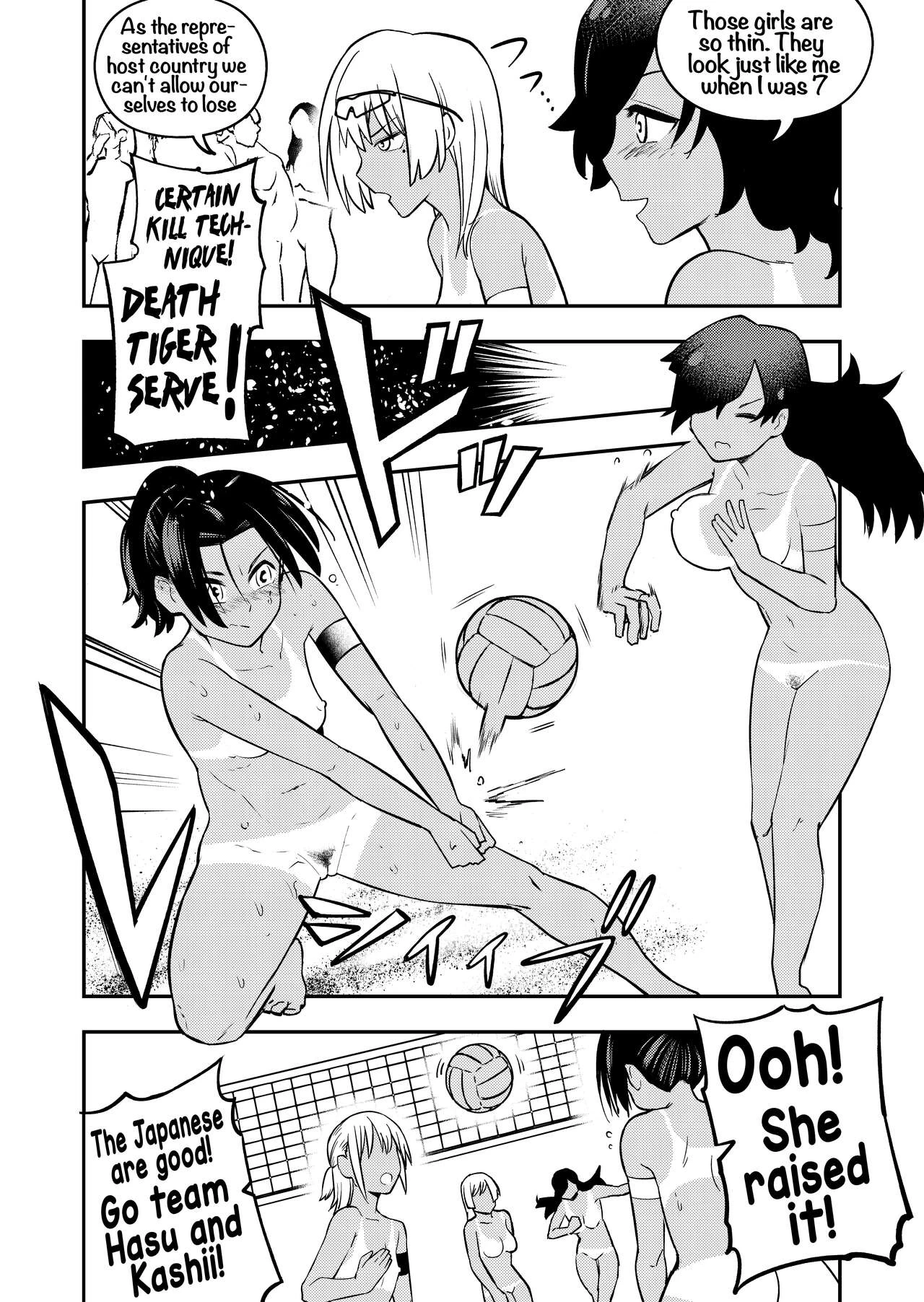 Nudist Beach Volleyball porn comic picture 12