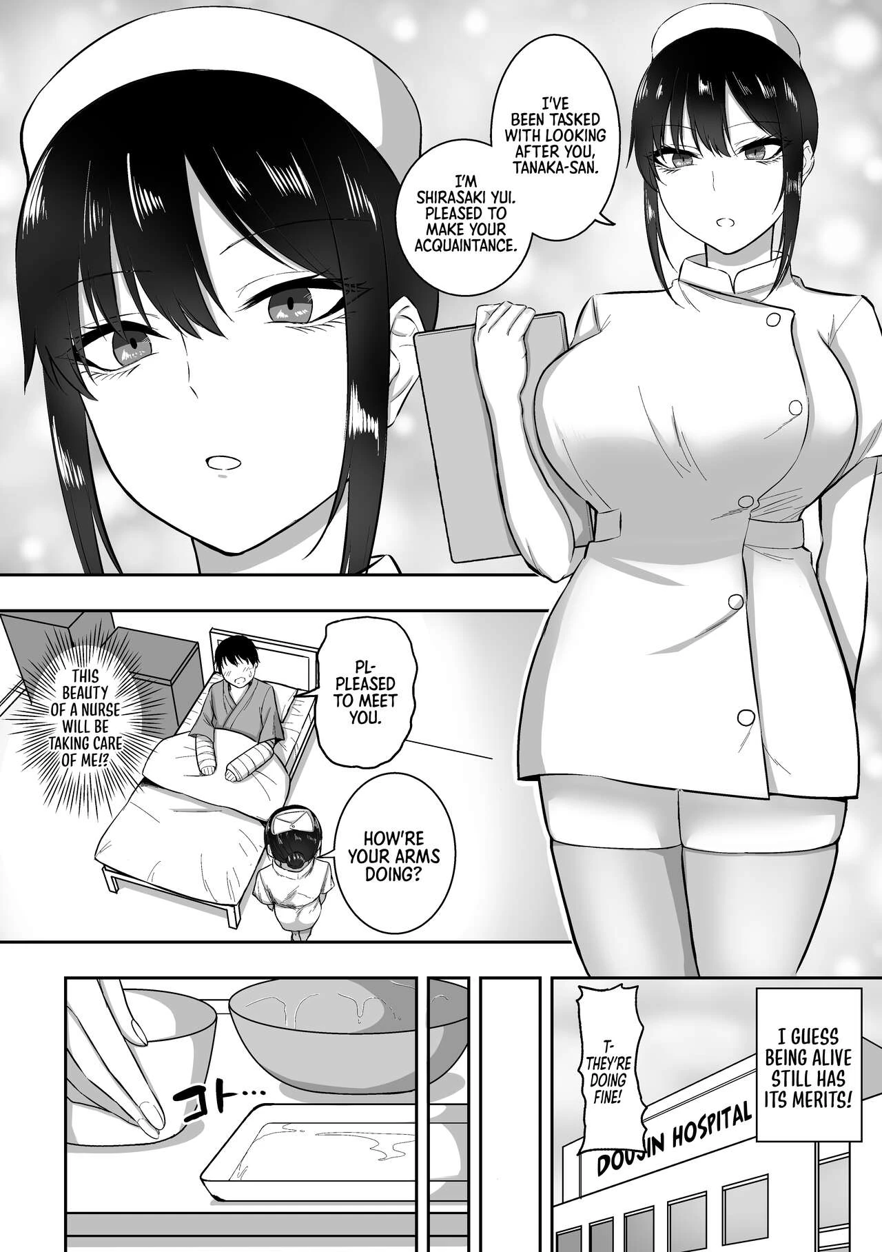 Nurse no Shirasaki-san ni Seiyoku Shori o Shite morau Hanashi porn comic picture 3