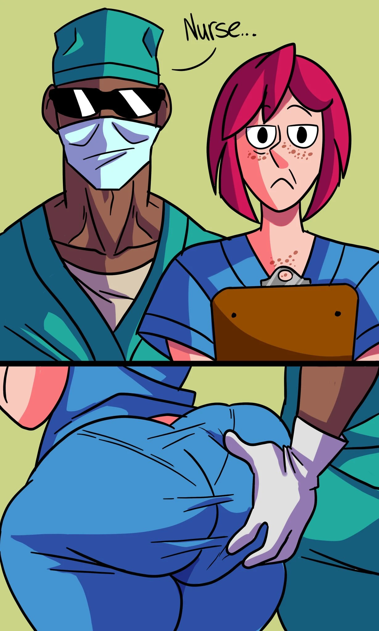 Nurse Winslow porn comic picture 5