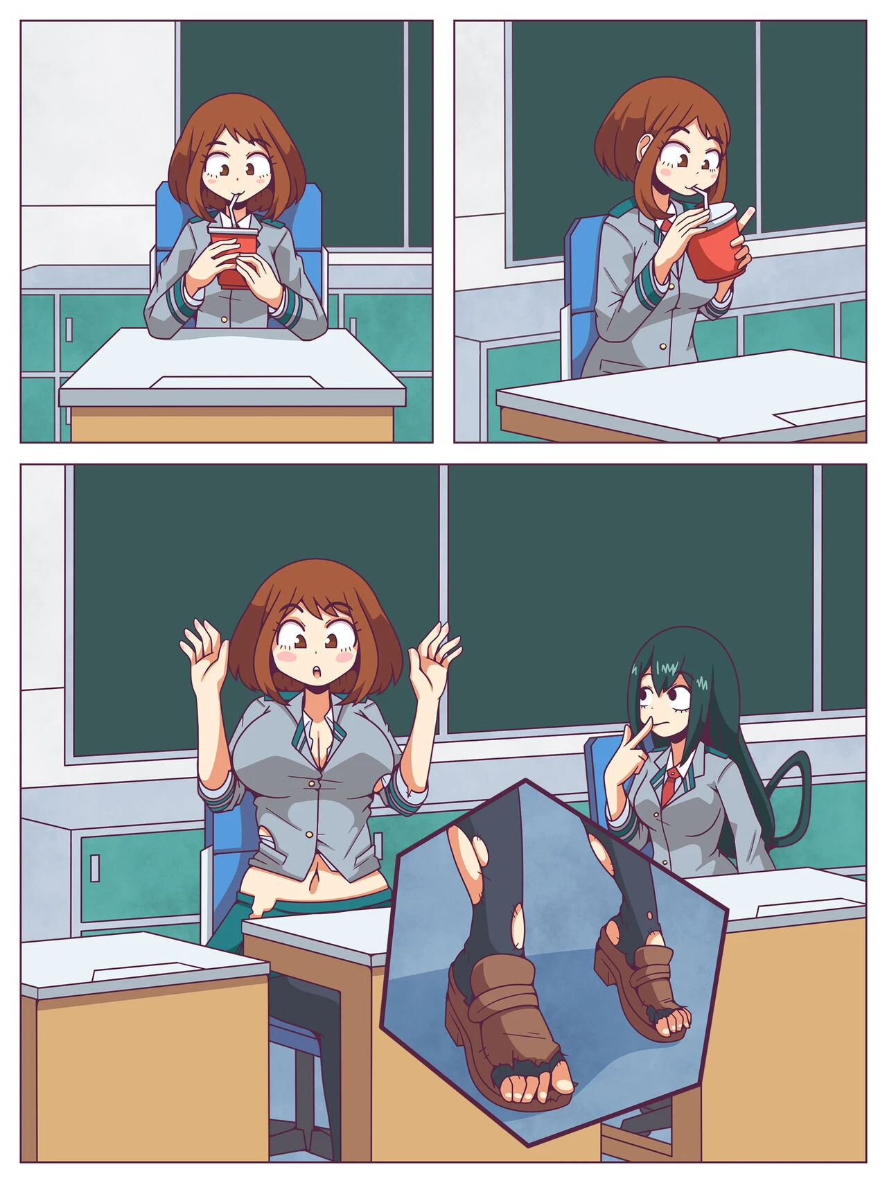 Ochaco Growth porn comic picture 1