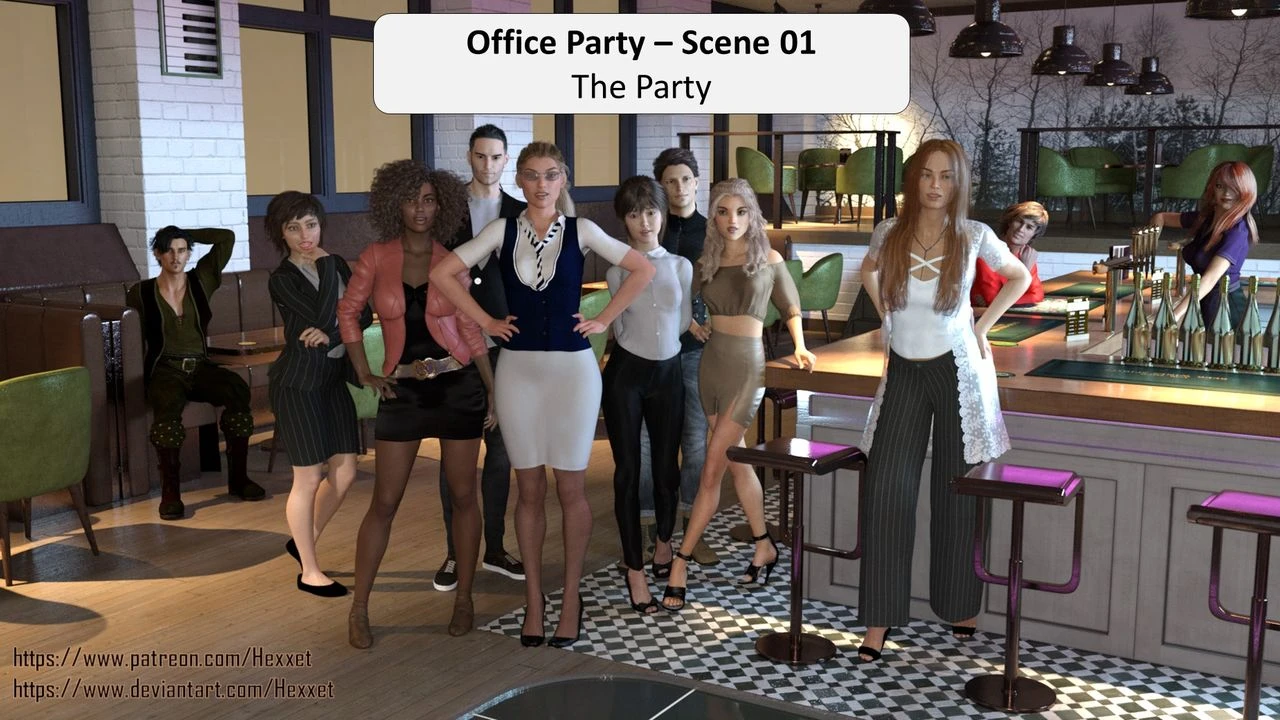 Office Party 1-4 porn comic picture 1
