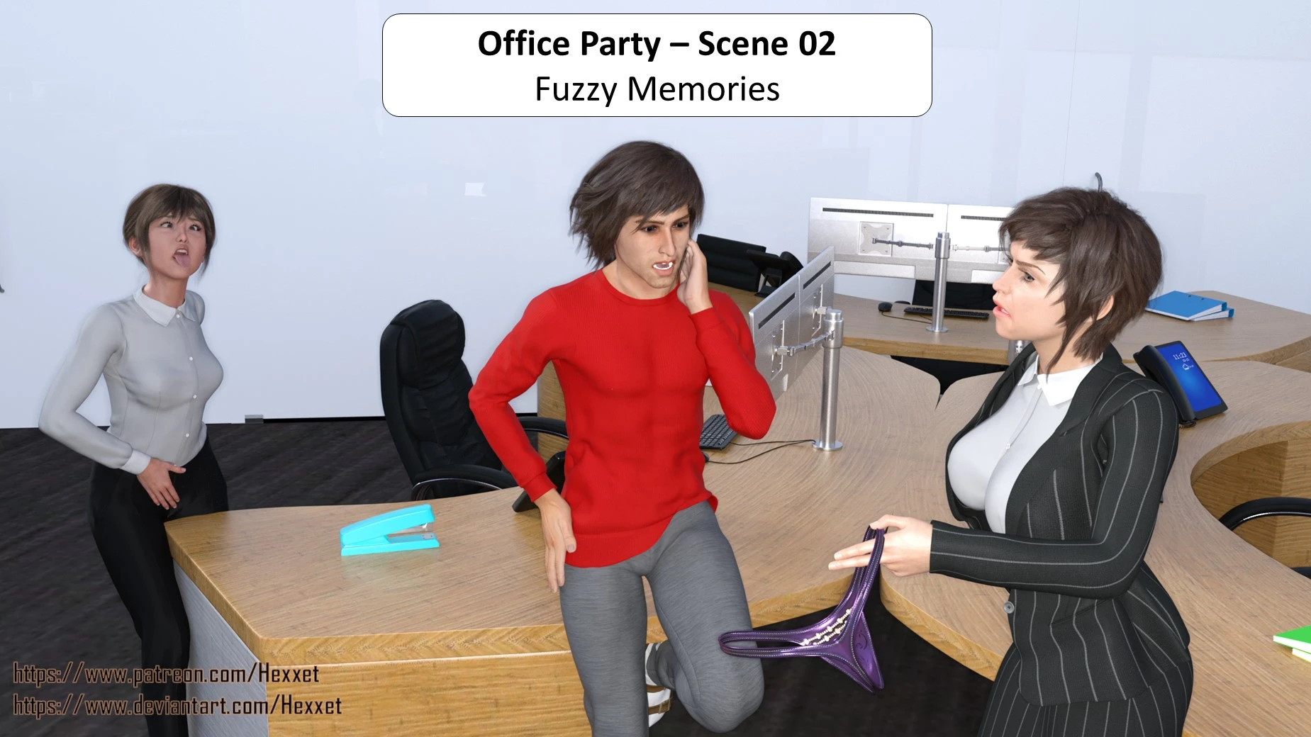 Office Party 1-4 porn comic picture 26