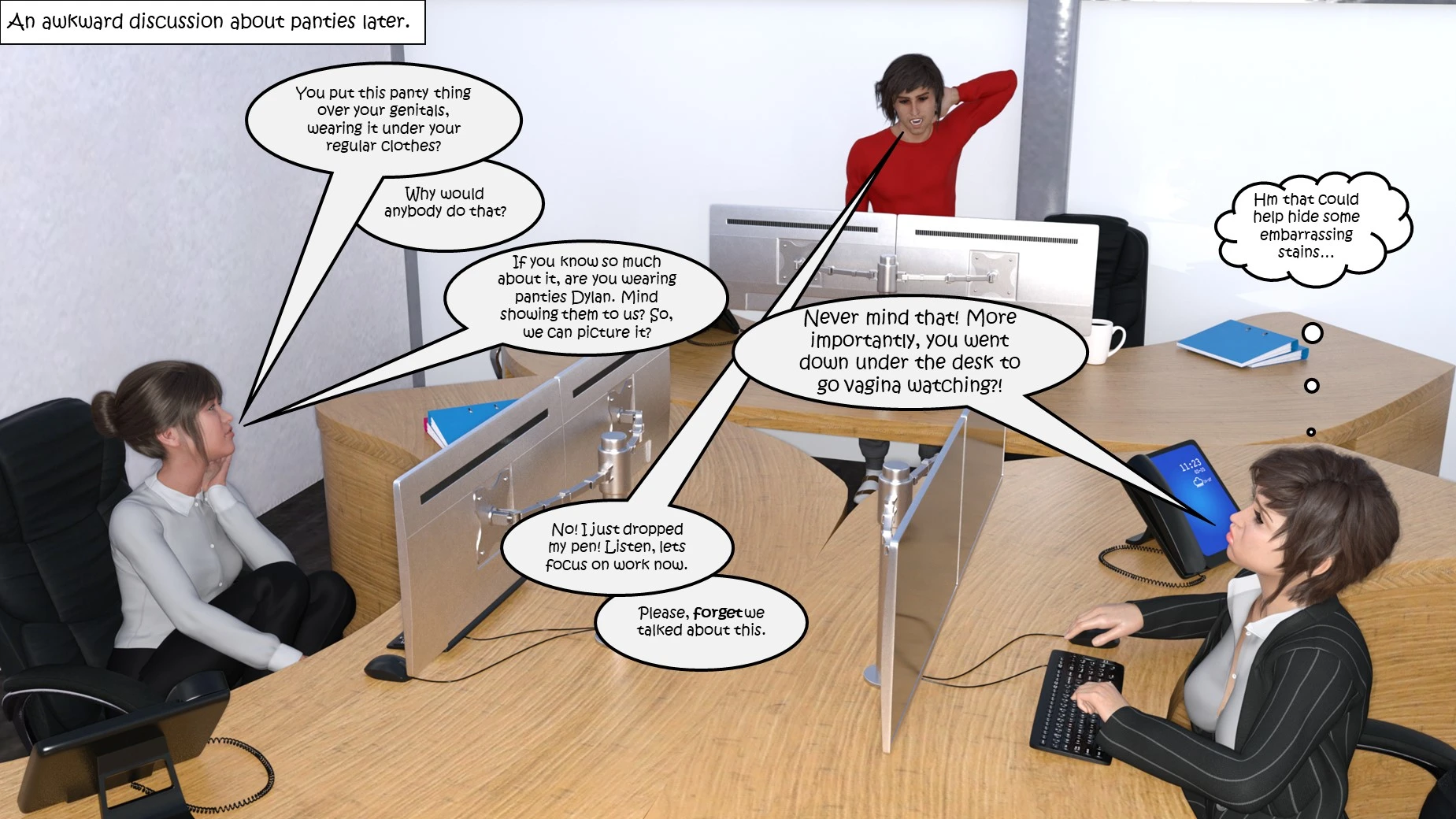 Office Party 1-4 porn comic picture 32