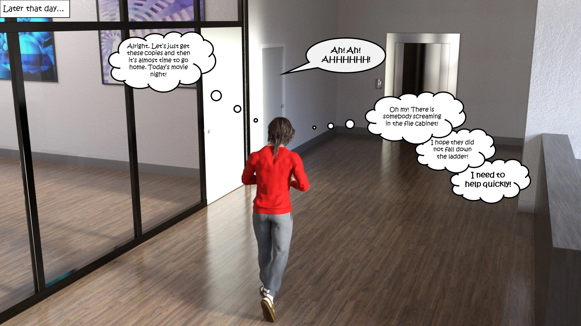 Office Party 1-4 porn comic picture 34