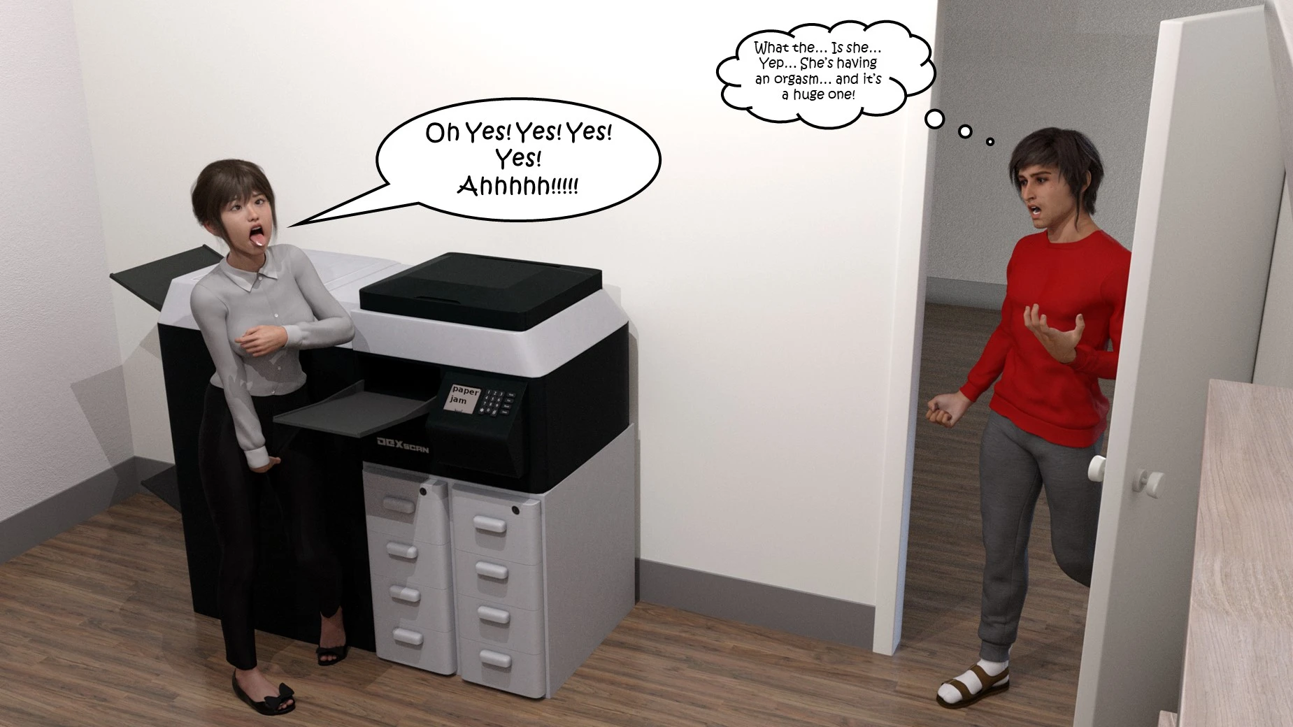 Office Party 1-4 porn comic picture 35