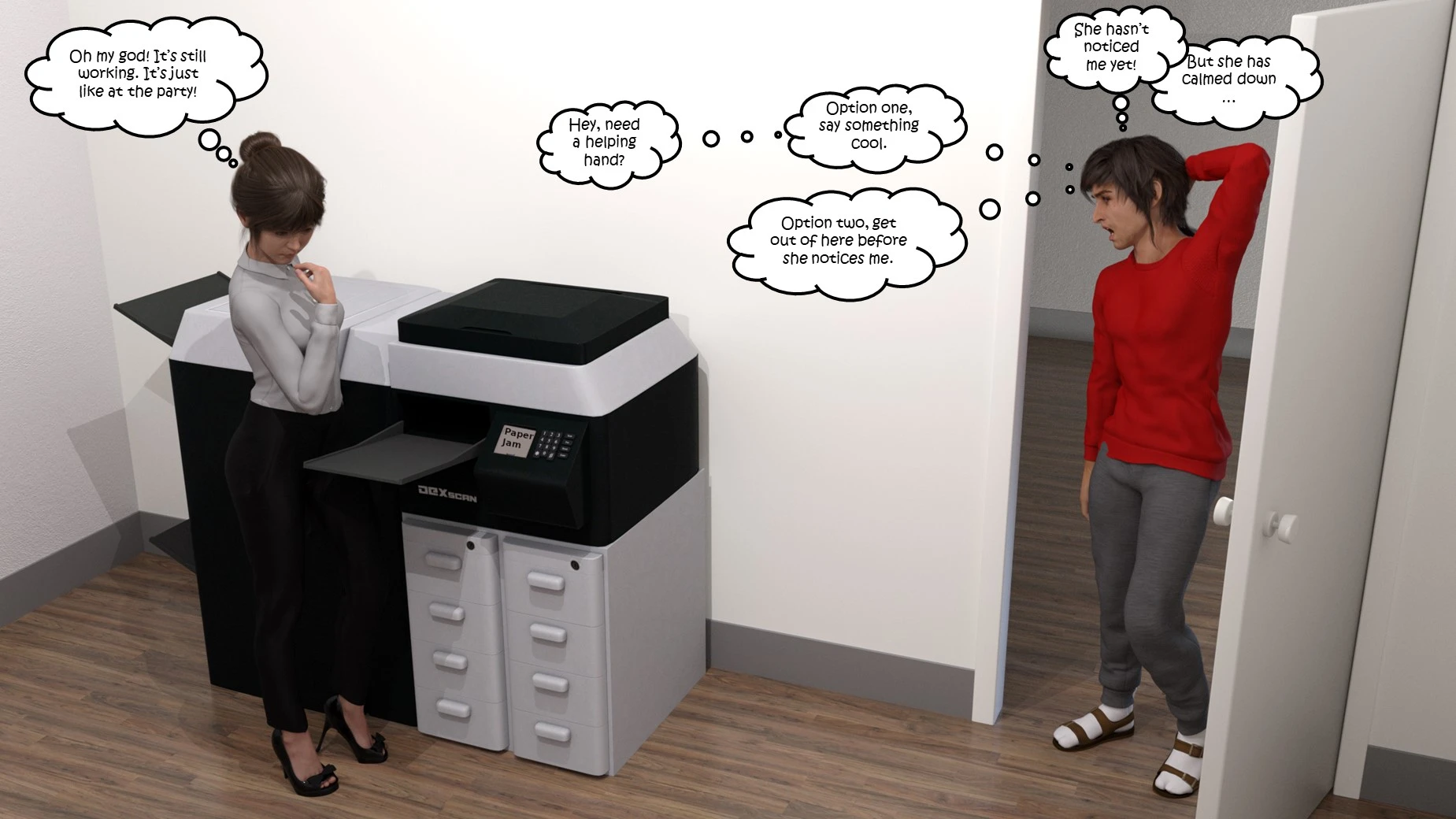 Office Party 1-4 porn comic picture 36