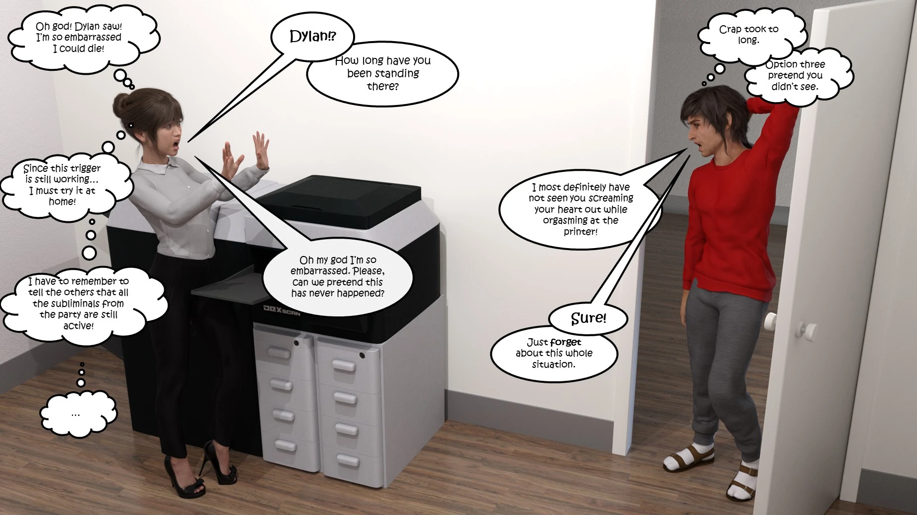 Office Party 1-4 porn comic picture 44