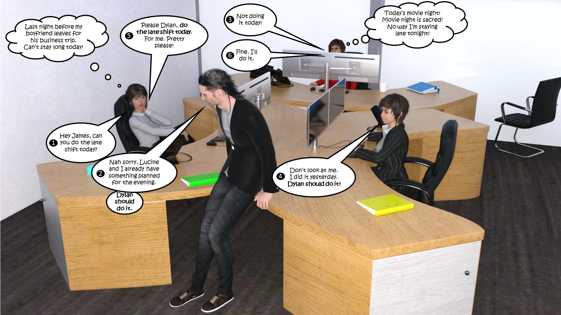 Office Party 1-4 porn comic picture 46