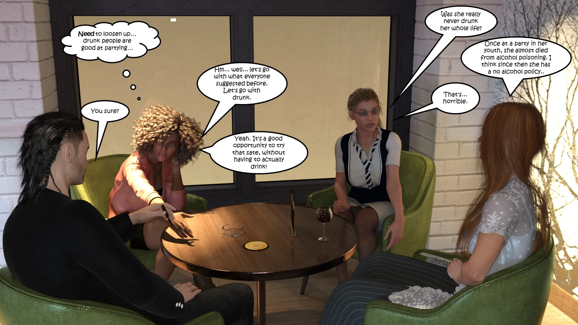 Office Party 1-4 porn comic picture 61