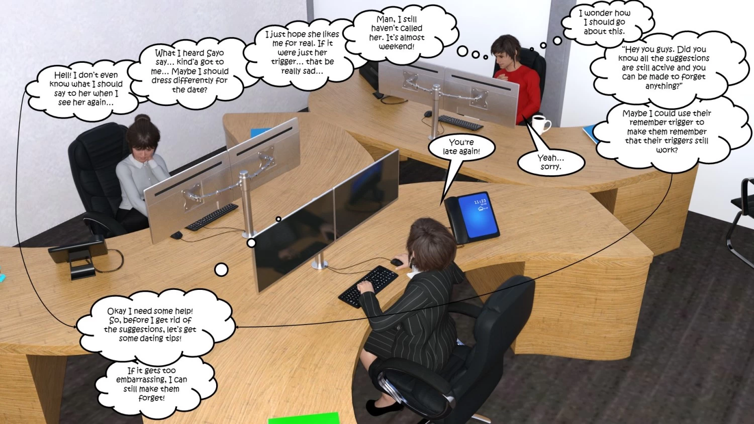 Office Party 5 porn comic picture 5