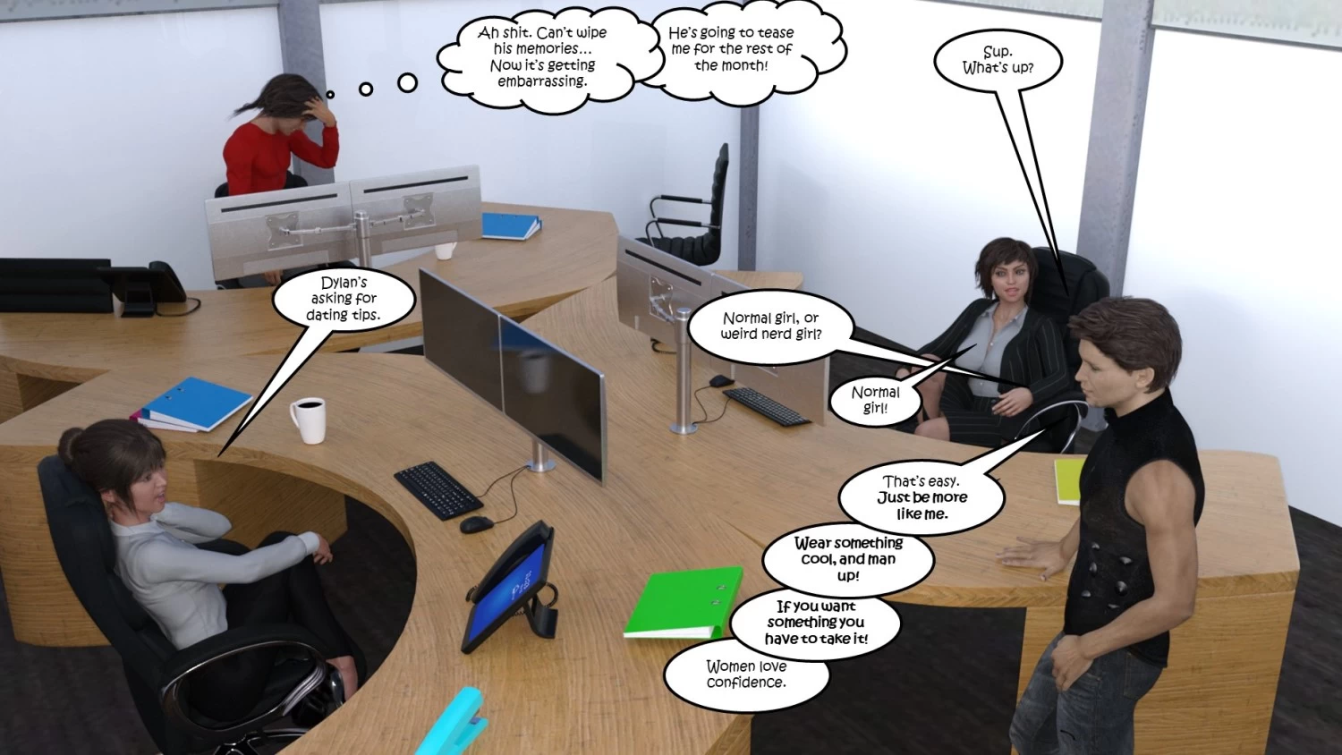 Office Party 5 porn comic picture 7