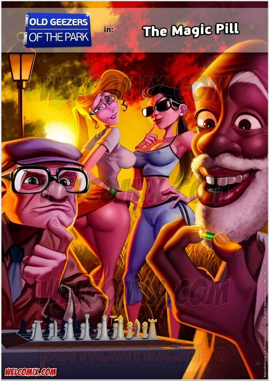 Old geezers in the park 1 magic pill porn comic picture 1