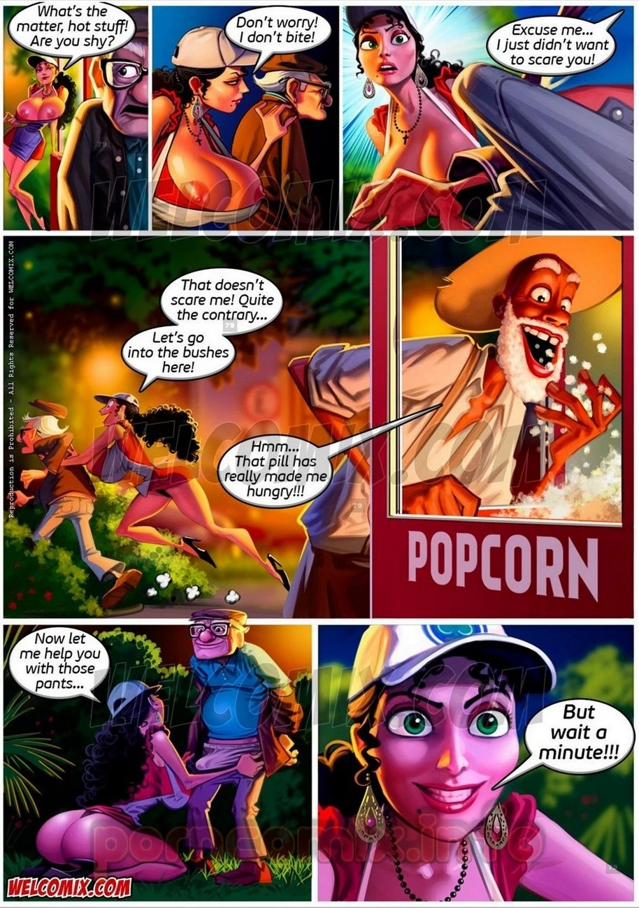 Old geezers in the park 2- popcorn cart porn comic picture 4