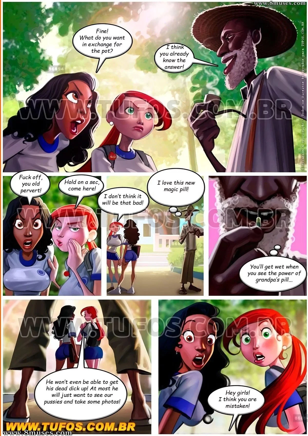 Old geezers in the park 3 porn comic picture 4