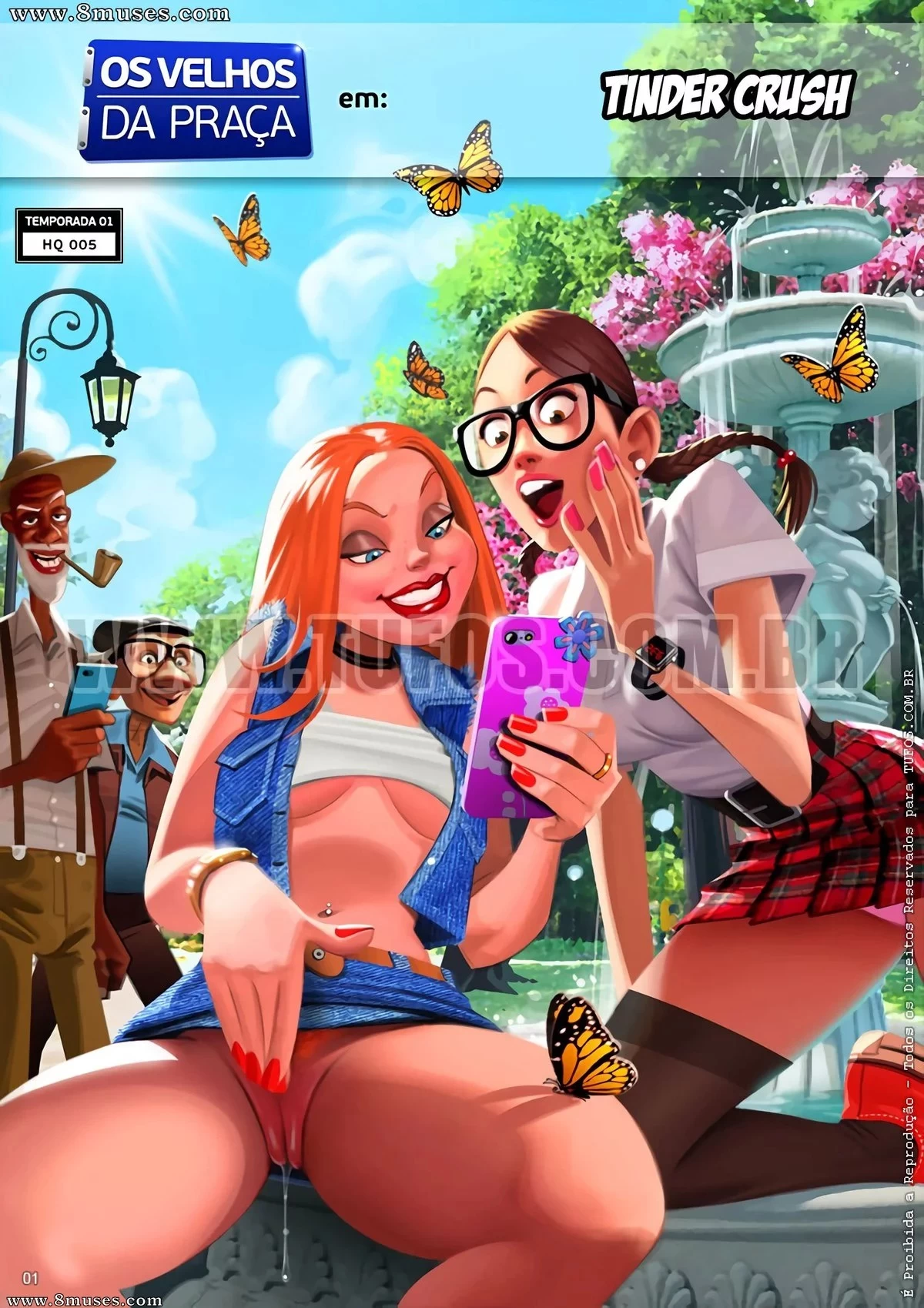 Old geezers in the park 5 porn comic picture 1