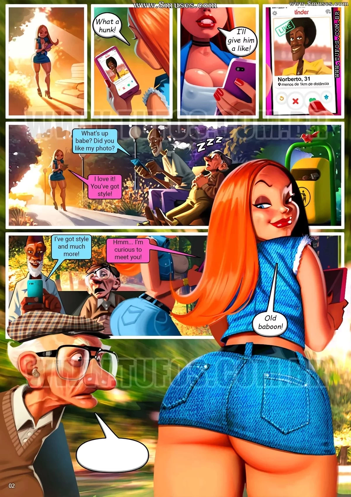 Old geezers in the park 5 porn comic picture 2