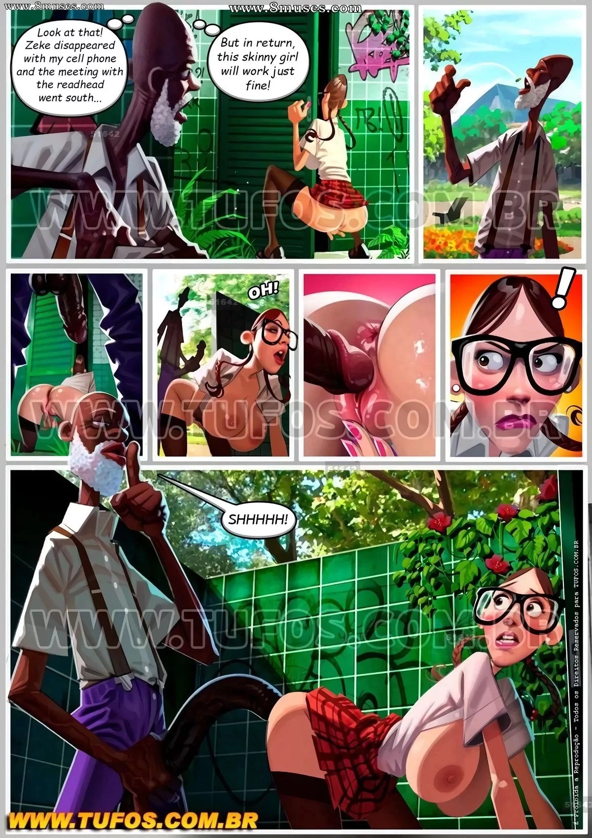 Old geezers in the park 5 porn comic picture 8