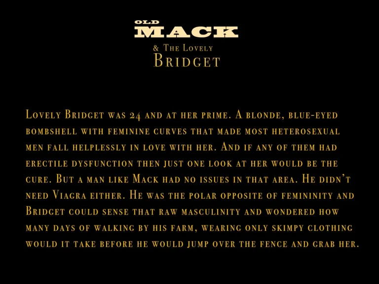 Old Mack And The Lovely Bridget [Casgra] porn comic picture 1