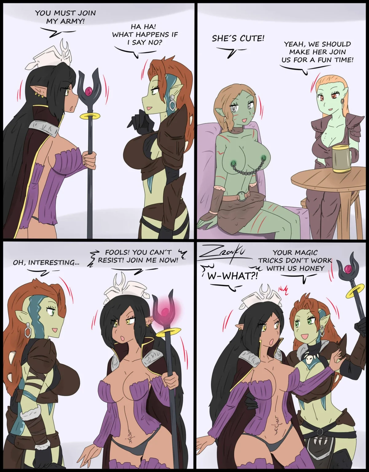 Olga Party porn comic picture 1