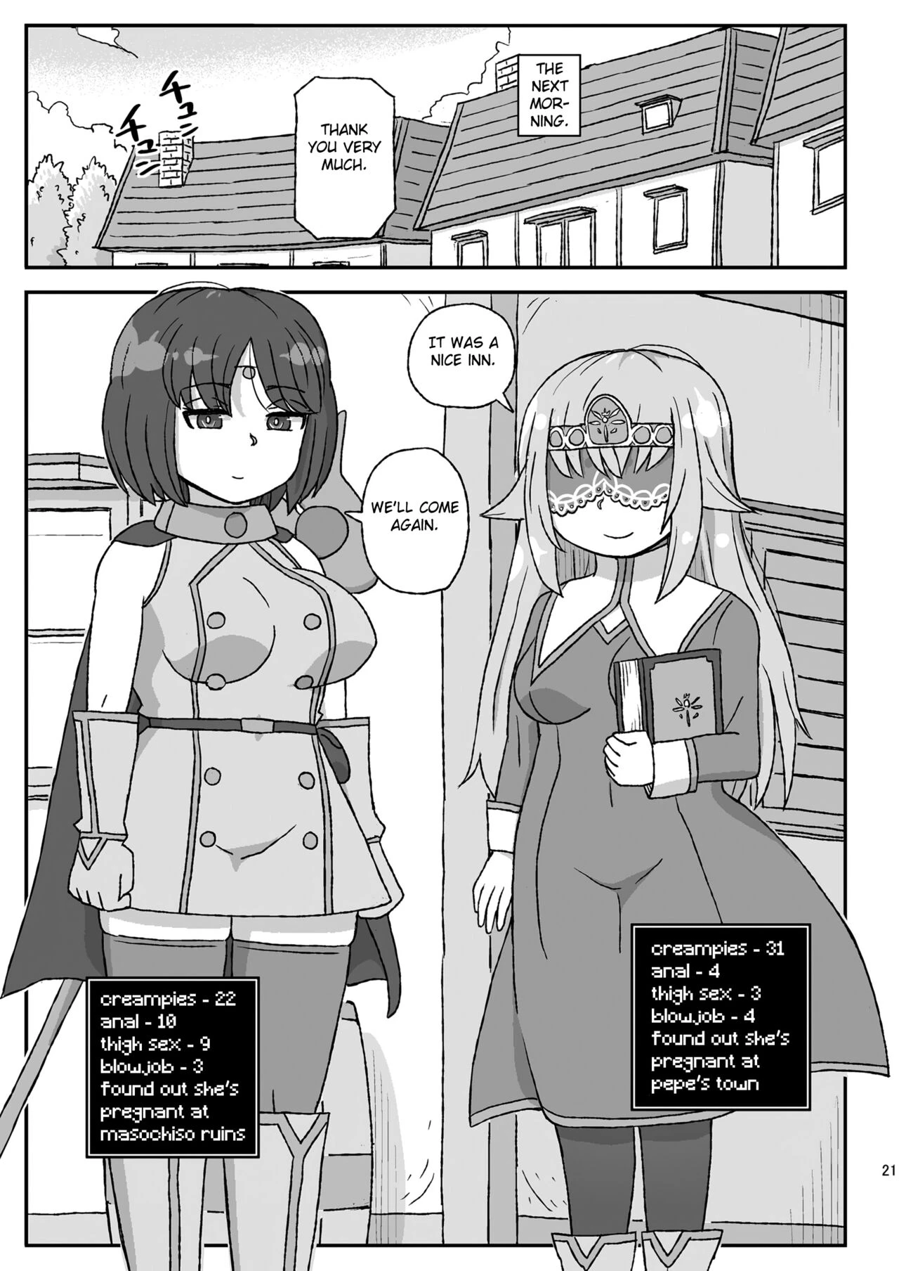 Onna Boukensha o Suimin Suru Kuso Yado ~Soushitsu! Seijo to Kenja~ porn comic picture 21