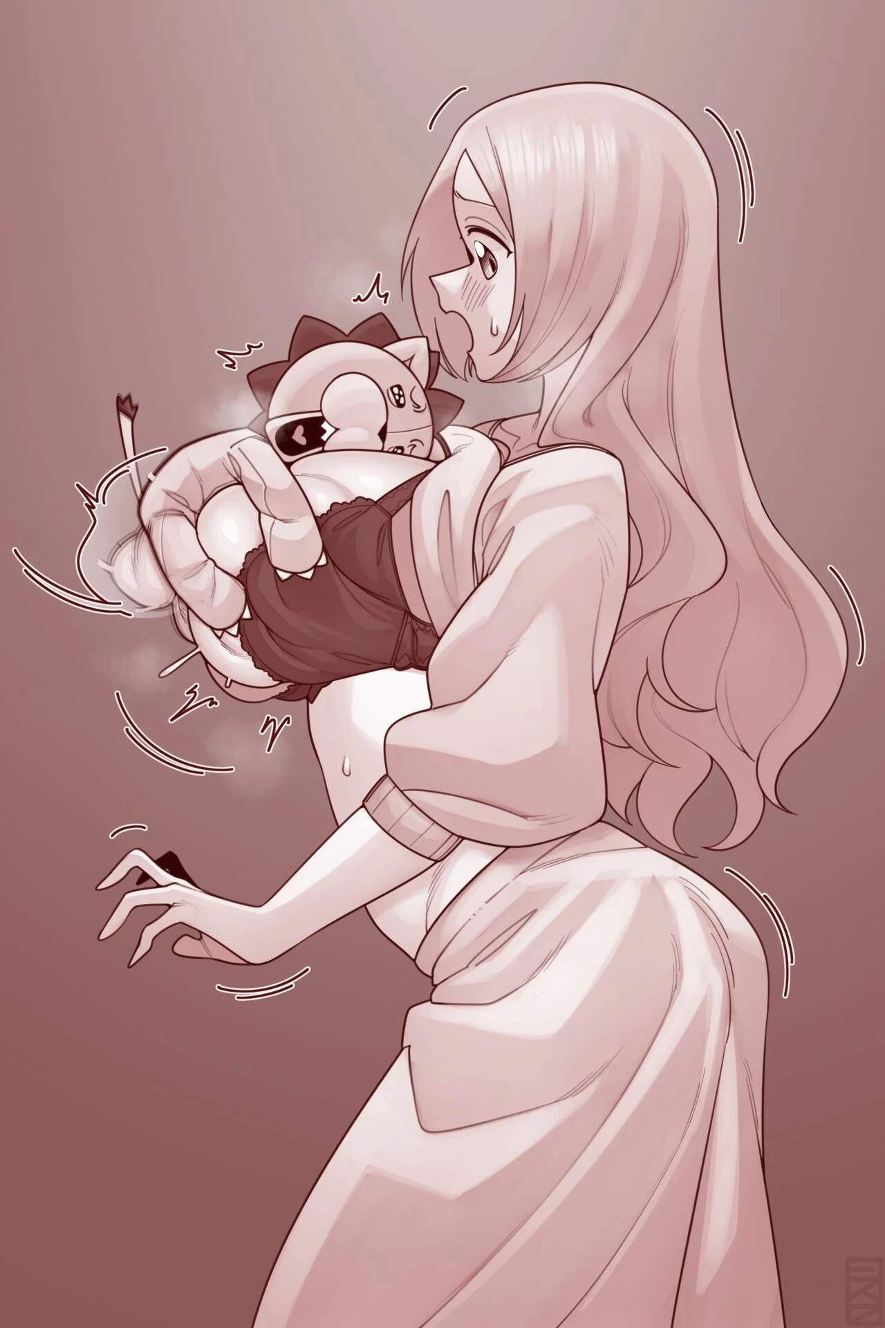 Orihime x Kon porn comic picture 7