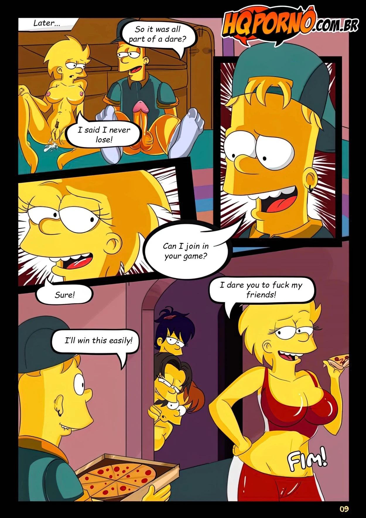 OS Simpsons 2 - The Pizza Dare porn comic picture 10