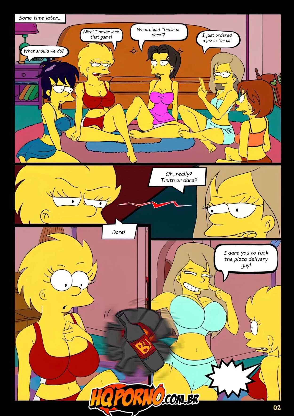 OS Simpsons 2 - The Pizza Dare porn comic picture 3