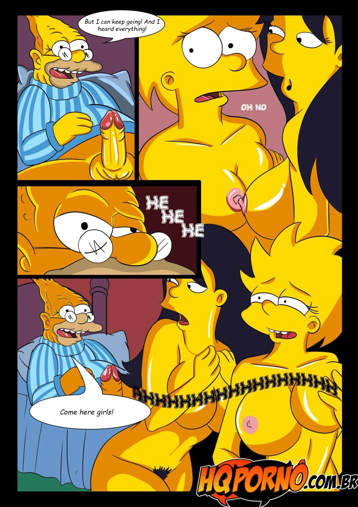 OS Simpsons - Sleepover At Grandpa's House 02 porn comic picture 11