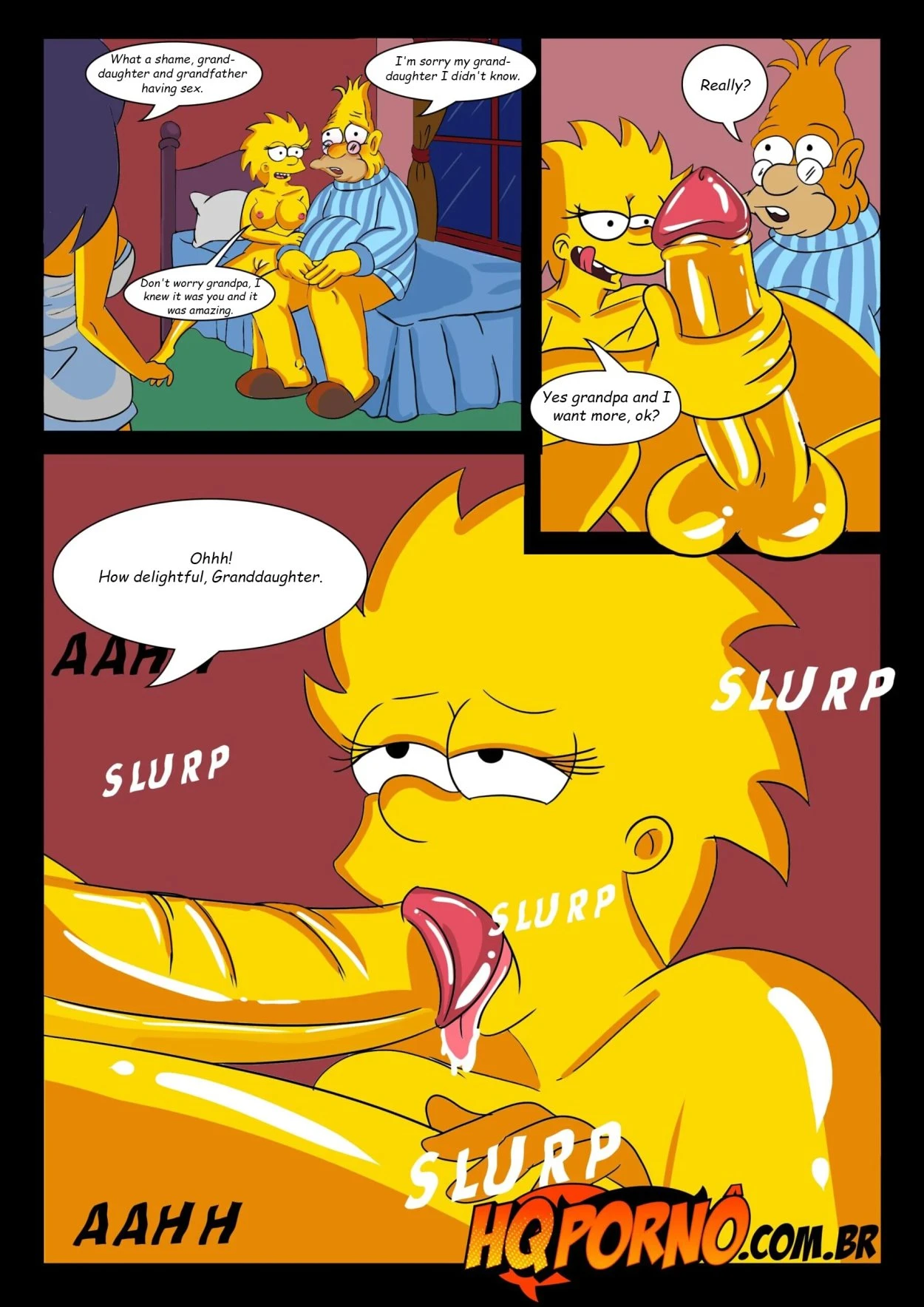 OS Simpsons - Sleepover At Grandpa's House 02 porn comic picture 2