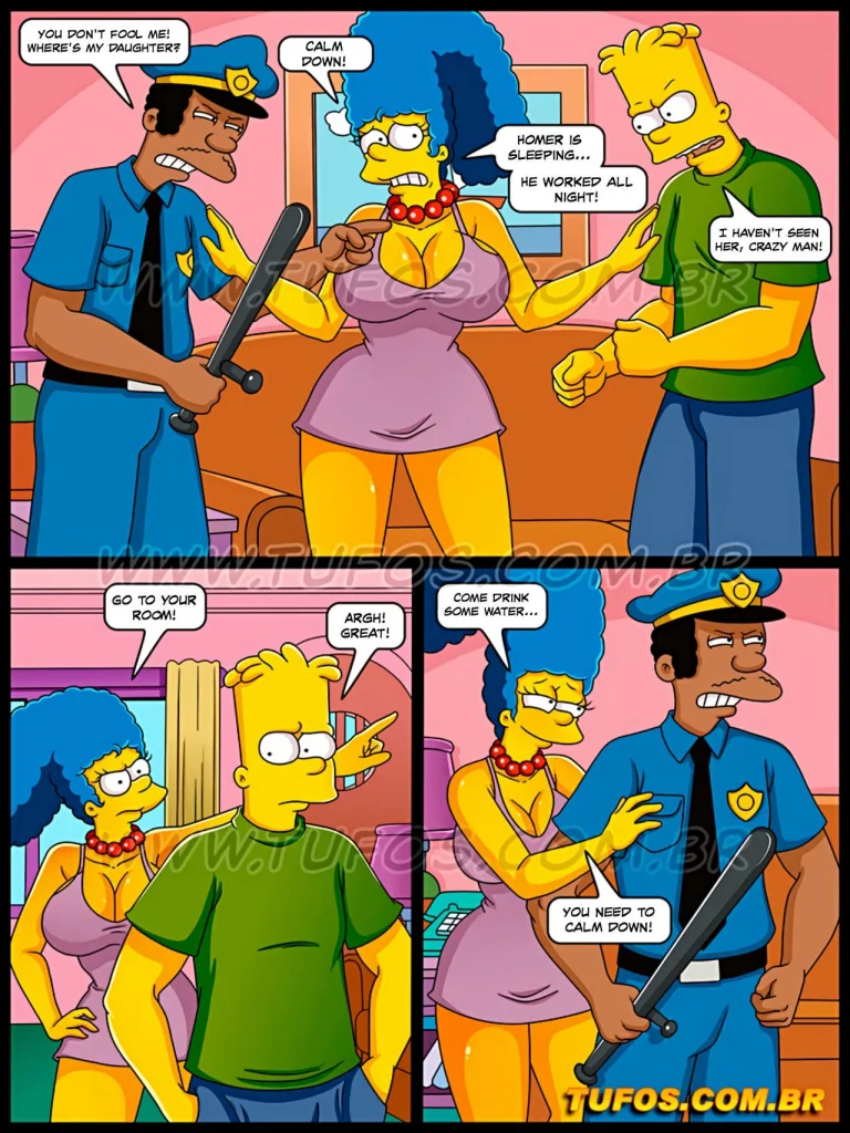 Os Simptoons 34 - Taking The Cops Cock porn comic picture 4