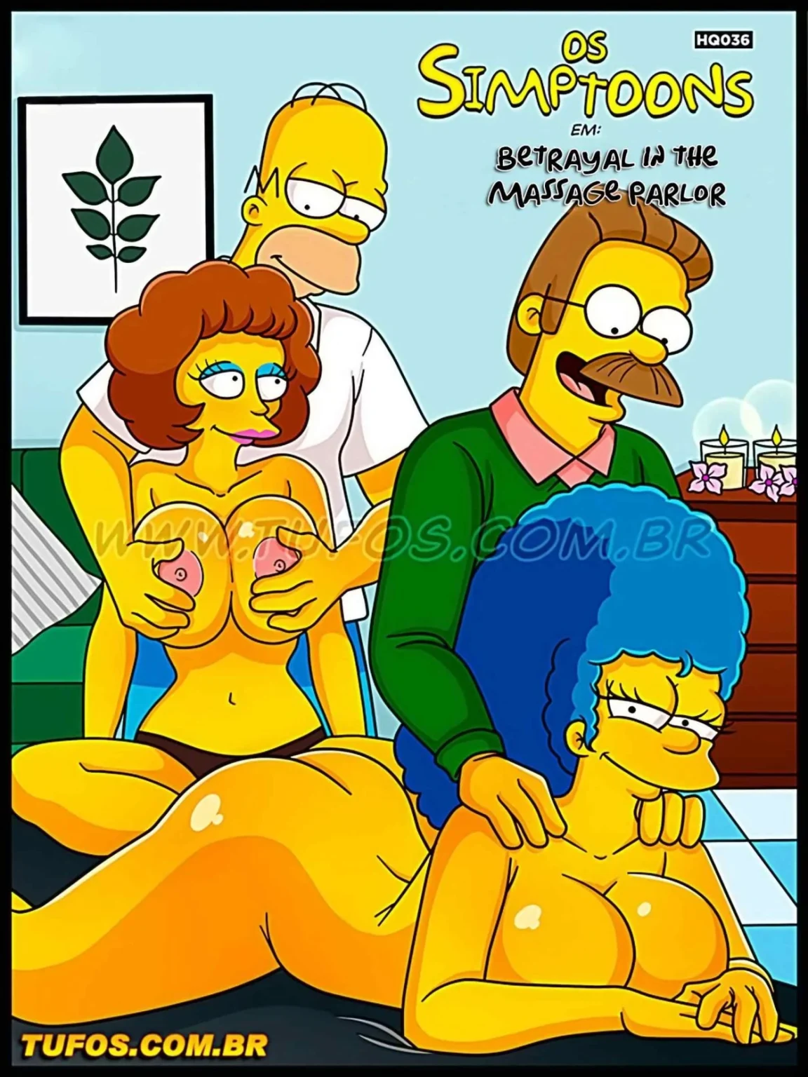 Os Simptoons 36 – Betrayal in The Massage Parlor porn comic picture 1