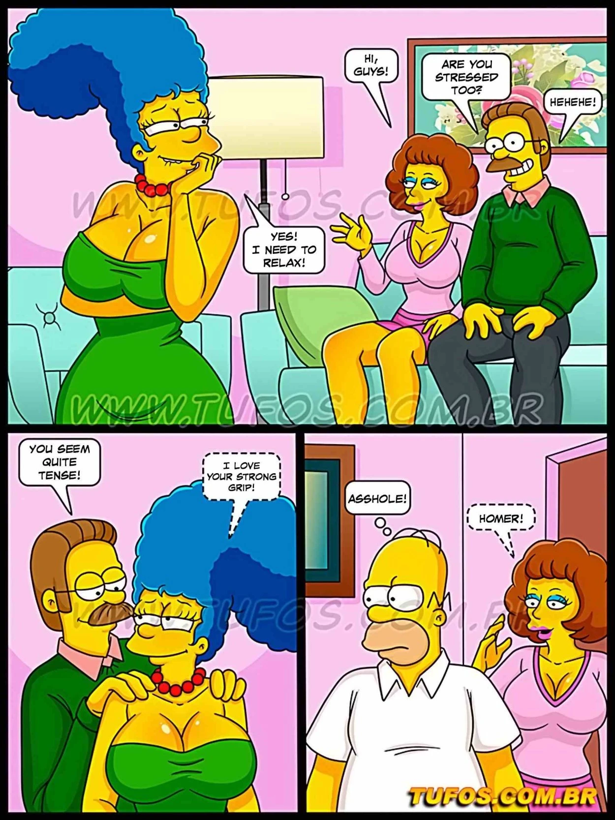 Os Simptoons 36 – Betrayal in The Massage Parlor porn comic picture 3