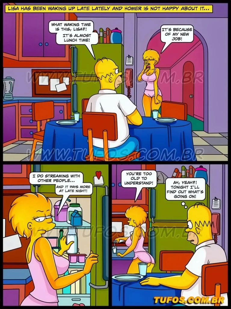 Os Simptoons 39 – Live sex on Webcam porn comic picture 2