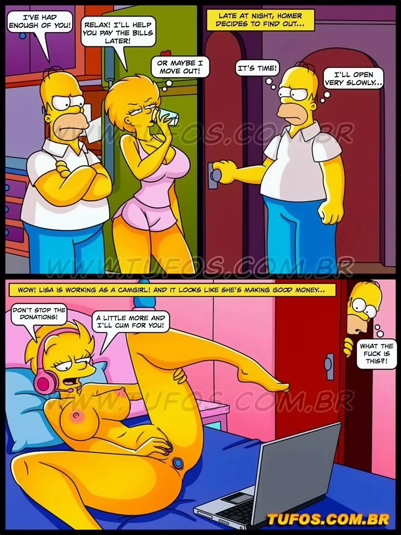 Os Simptoons 39 – Live sex on Webcam porn comic picture 3