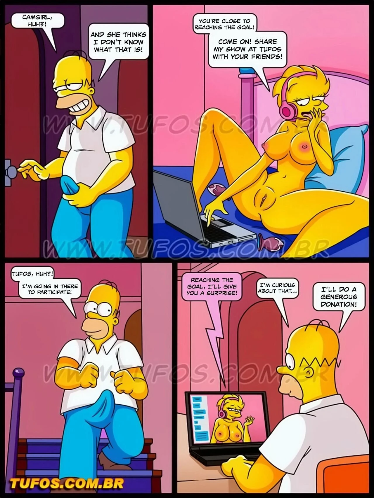 Os Simptoons 39 – Live sex on Webcam porn comic picture 4