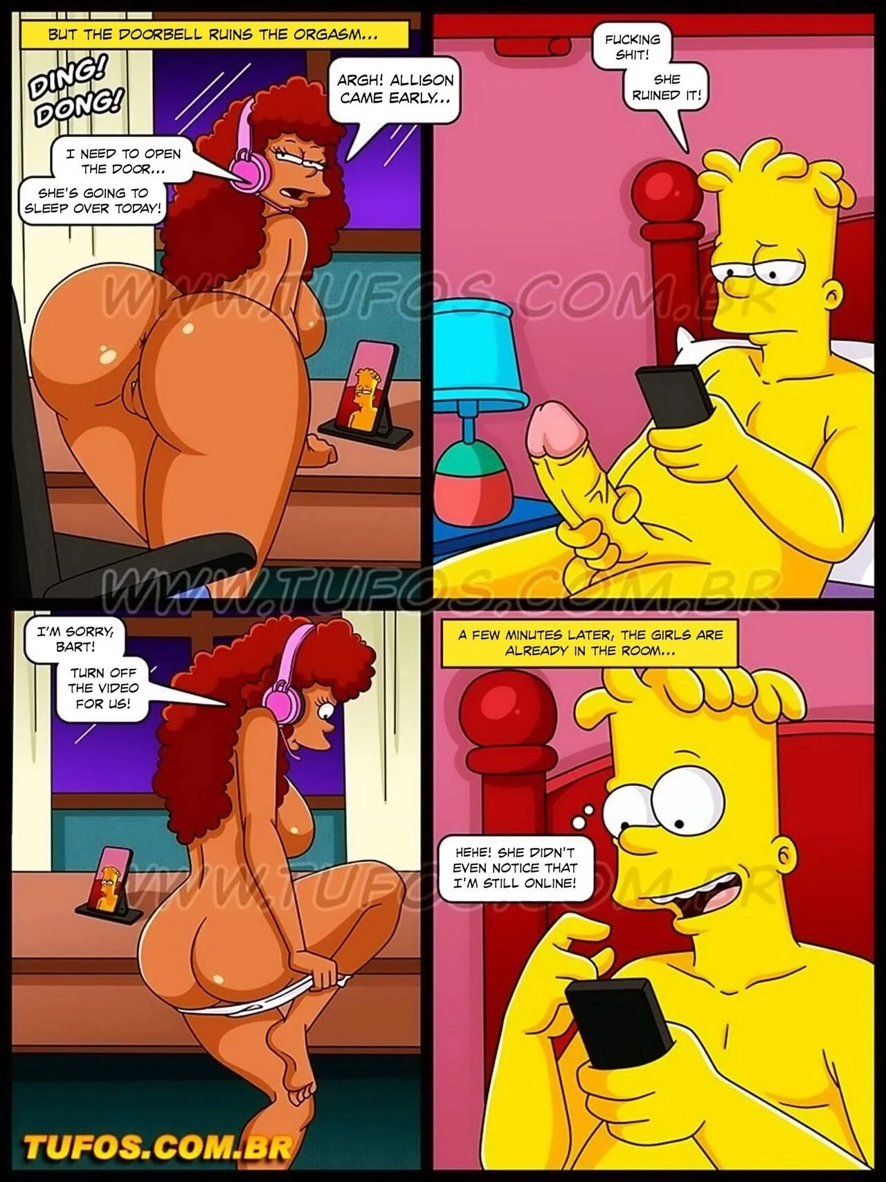 Os Simptoons 47 - Virtual sex or real sex porn comic picture 3