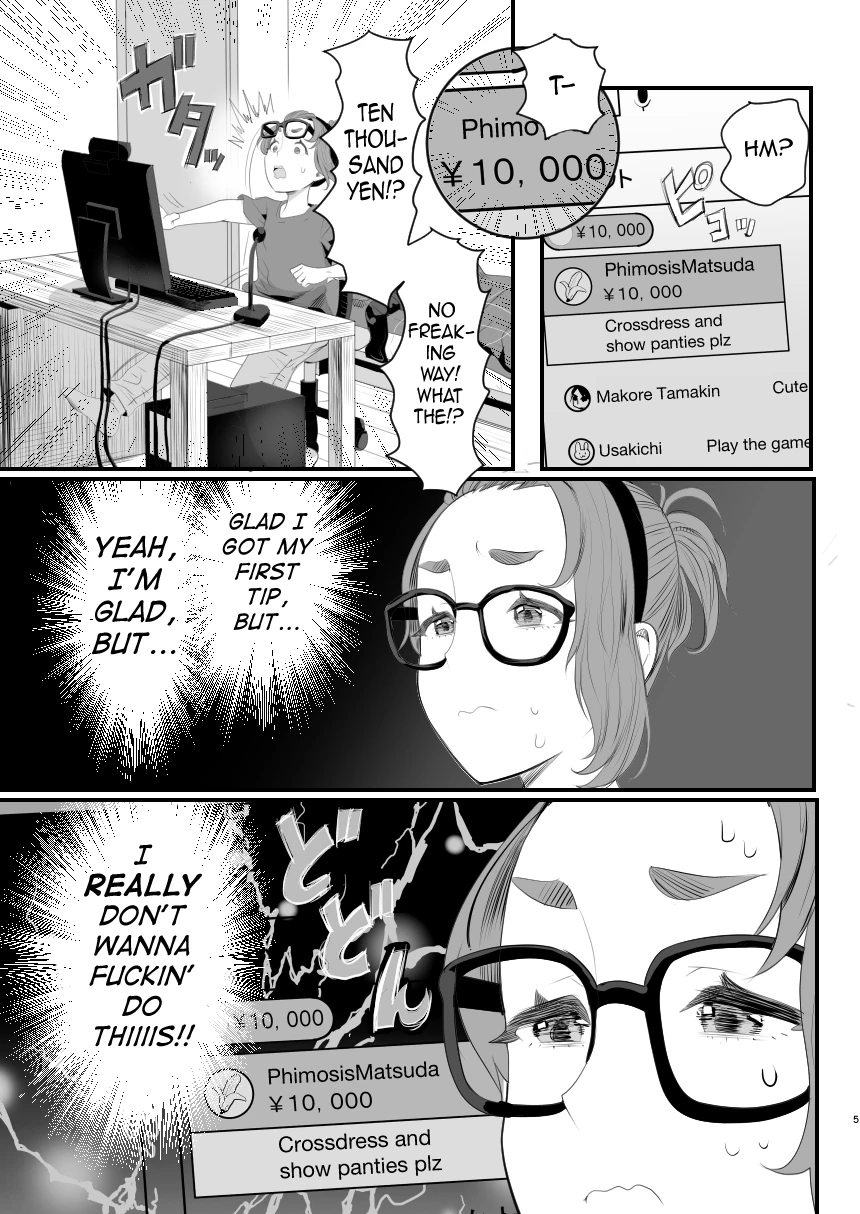 Otokonoko Haishinsha Nagesen ni Noserarete Hamerarechaimashita porn comic picture 5