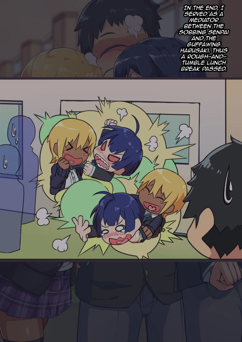 Otokonoko to xx No. 3 ~Kasshoku Inbi na Doukyuusei vs Seijitsu Karin na Seitokaichou~ porn comic picture 13