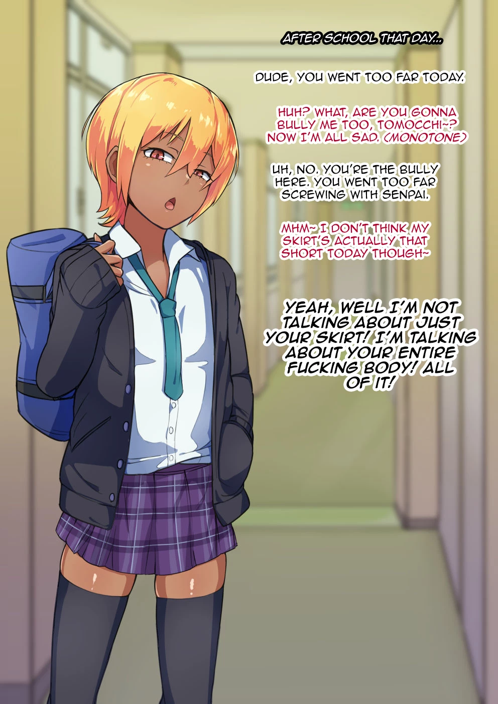 Otokonoko to xx No. 3 ~Kasshoku Inbi na Doukyuusei vs Seijitsu Karin na Seitokaichou~ porn comic picture 14