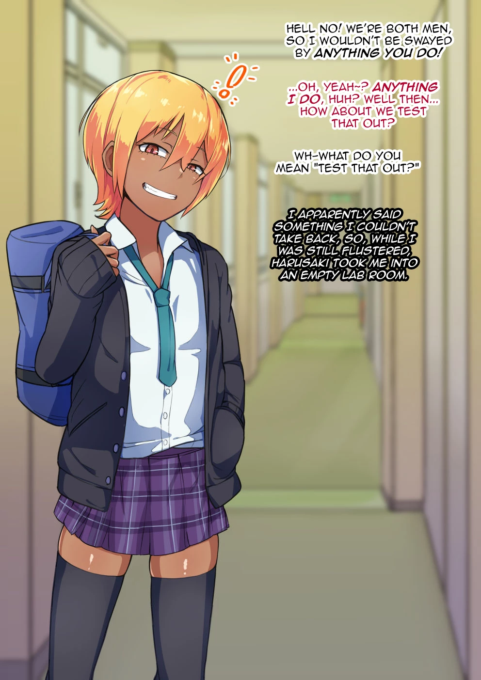 Otokonoko to xx No. 3 ~Kasshoku Inbi na Doukyuusei vs Seijitsu Karin na Seitokaichou~ porn comic picture 16