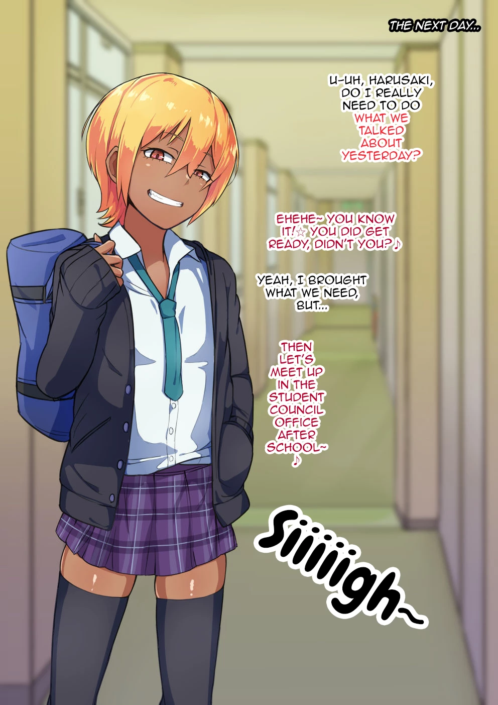 Otokonoko to xx No. 3 ~Kasshoku Inbi na Doukyuusei vs Seijitsu Karin na Seitokaichou~ porn comic picture 31