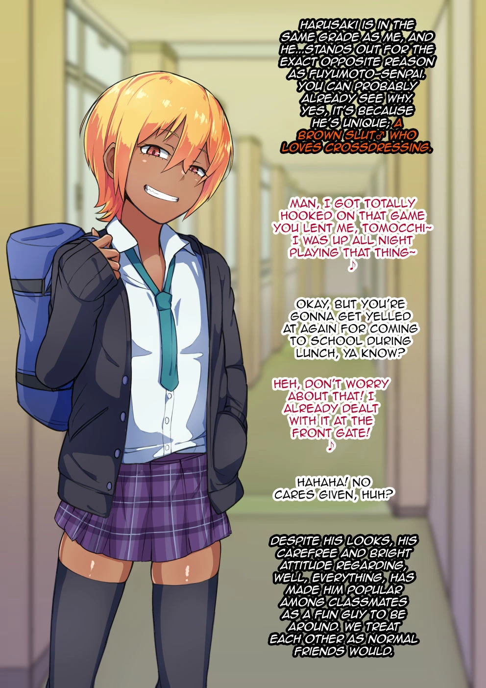 Otokonoko to xx No. 3 ~Kasshoku Inbi na Doukyuusei vs Seijitsu Karin na Seitokaichou~ porn comic picture 7