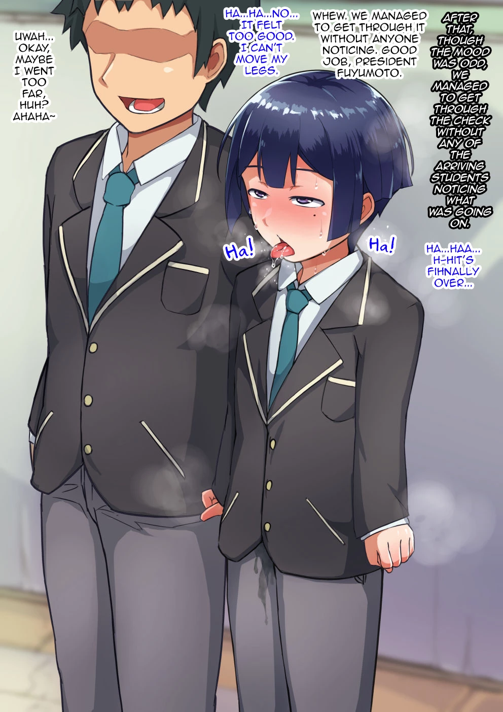 Otokonoko to xx No. 3 ~Kasshoku Inbi na Doukyuusei vs Seijitsu Karin na Seitokaichou~ porn comic picture 81