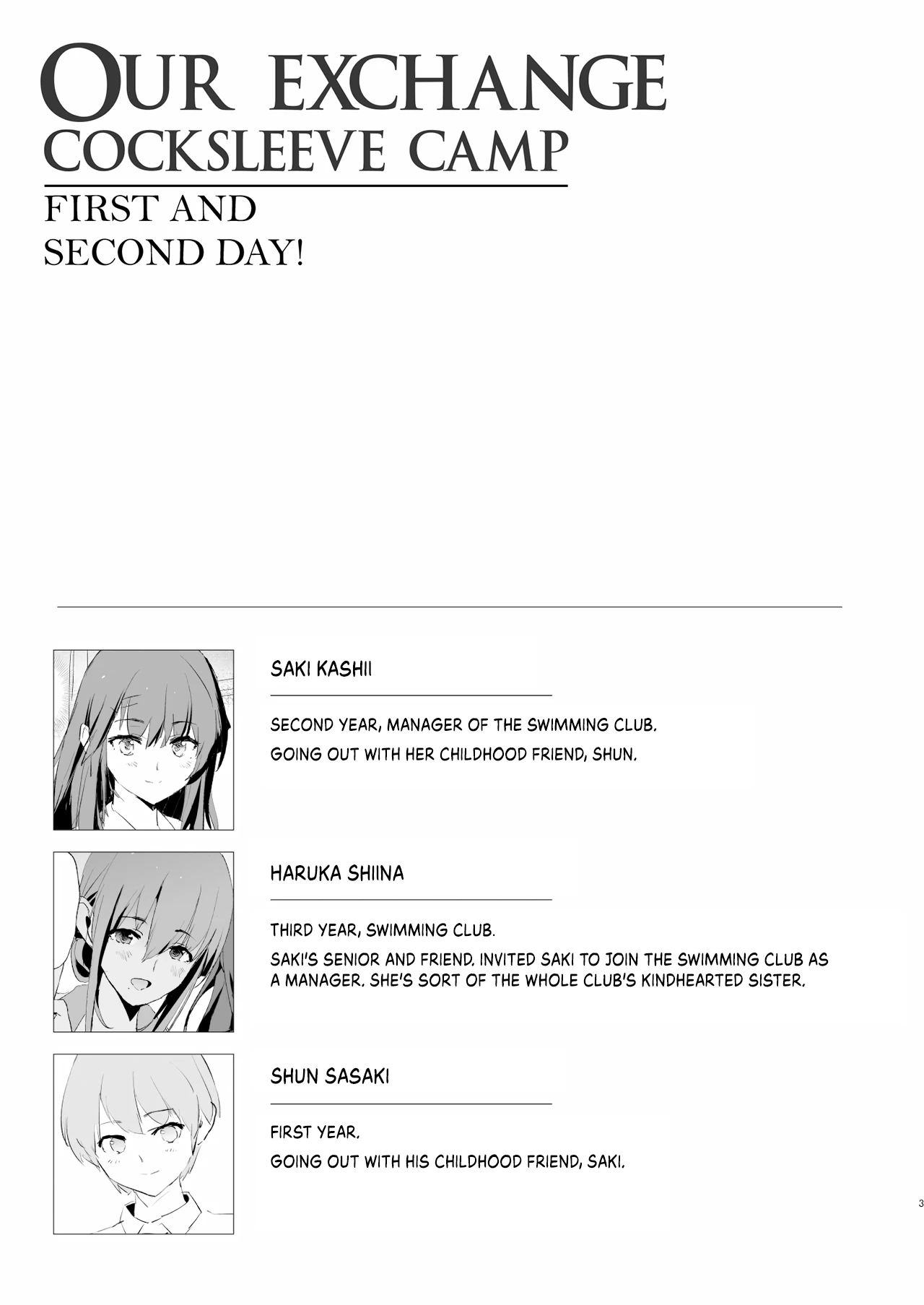 Our Exchange Cocksleeve Camp - First and Second Day! + Extra & Bonus Paper porn comic picture 2