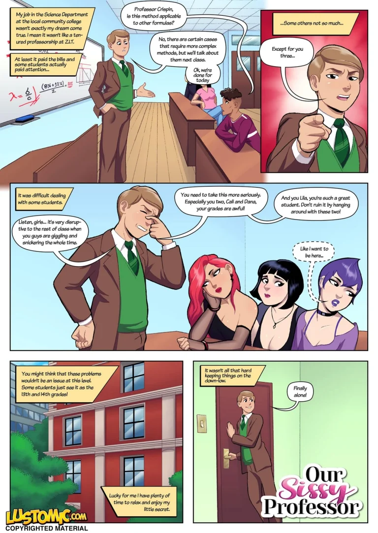 Our Sissy Professor porn comic picture 1