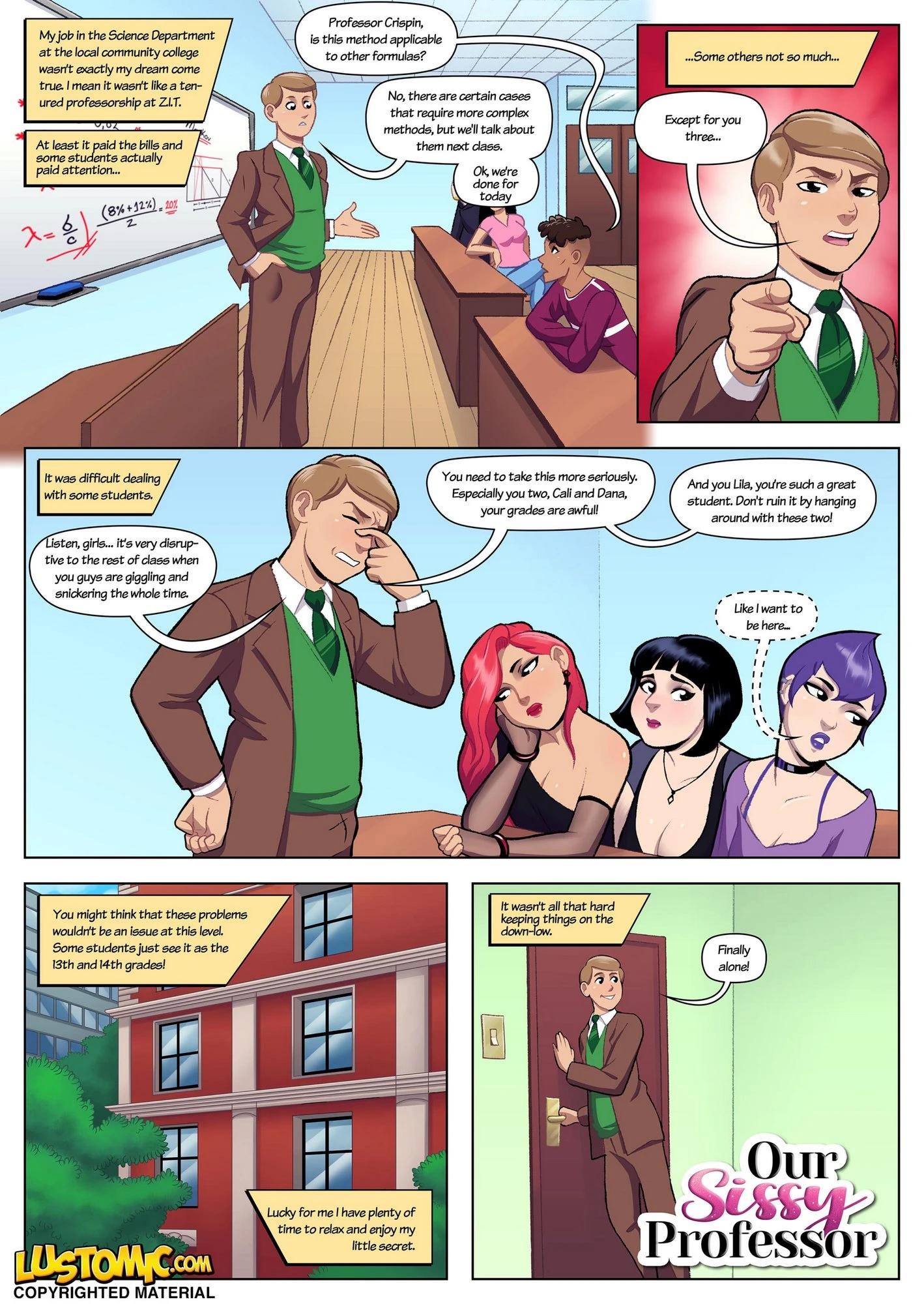 Our Sissy Professor porn comic picture 1